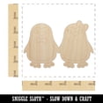 thumbnail image 2 of Penguin Couple in Love Anniversary Wood Shape Unfinished Piece Cutout Craft DIY Projects - 4.70 Inch Size - 1/8 Inch Thick, 2 of 7