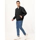 thumbnail image 4 of Chaqueta Bomber Varsity para Hombre Chaquetas de Béisbol Ligeras con Cremallera Negro M Unique Bargains Chaqueta, 4 of 6