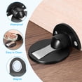 thumbnail image 3 of Unique Bargains Butée de Porte Magnétique Invisible, Sans Perçage Support de Butée de Sol, Noir 2 Pcs, 3 of 7
