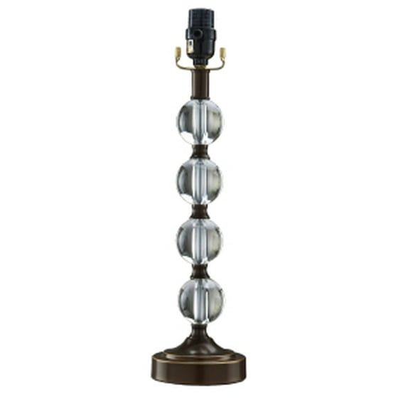 Better Homes Gardens 18 Stacked Glass Ball Table Lamp Base Bronze Finish