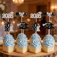 thumbnail image 4 of BUTASY Cupcake Toppers Graduation Season Glitter Paper Flag Party Cake Decoration 24 Pack, 4 of 6
