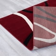 thumbnail image 7 of Allstar Red Modern Geometric Black circle design Area Rug (3' 9" x 5' 1"), 7 of 7