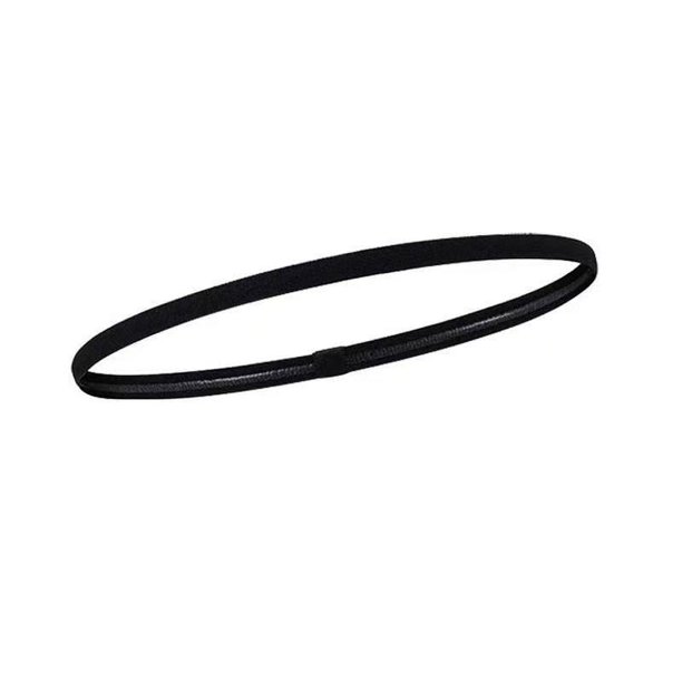 4 Piezas Diademas Deportivas Elásticas Bandas para el Cabello Gruesas Antideslizantes para Mujeres y Hombres-Negro+Blanco+Gris+Morado Profundo