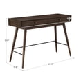 thumbnail image 7 of Weston Home Alcott Rectangular Wood Console Table, Dark Walnut Finish, 7 of 7