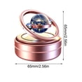 thumbnail image 2 of Pink Solar Car Aromatherapy With Aluminum Alloy Double-Ring, Suspension Rotating Design And Cologne Included For Vehicle Interior, Air Freshener And Car Decor, 4.5X4.5X3.2In 0.6Lb, 2 of 8