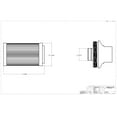 thumbnail image 4 of Aeromotive Fuel System 12301 Filter, In-Line (AN-10) 10 Micron Fabric Element, 4 of 5