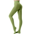 thumbnail image 1 of Leggings de baile blancos de punto sin costuras para mujer, de color liso y talla grande, sin amoníaco, 40D, coloridos, 1 of 6