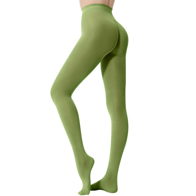 Jalioing Collants Unis pour Femmes 40D Taille Haute Doux Bas Collants Opaques Collants pour Femmes