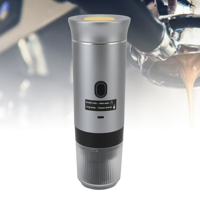 Travel Coffee Machine, Automatic Heating Portable Electric Coffee Maker 304 Stainless Steel for Home