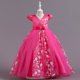 thumbnail image 1 of Vestido infantil Vestido de princesa Vestido de novia para niñas medianas y grandes Falda larga de malla para niñas, 1 of 6