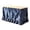 Navy, variant on Checkered Desk Skirt,Ruffled Elastic Wrap Around Table Cover,Home Decor Table Skirt,72.1"×29.9"(Black)