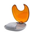 thumbnail image 1 of EeaseCA Dental Braces Storage Box Case Holder False Teeth Transparent Teeth Retainer Case (Orange), 1 of 7