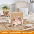 thumbnail image 6 of Yayeee Napkin Holder for Table Kitchen Paper Tissue Organization, Pink Candy House, 6 of 8