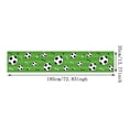 thumbnail image 3 of Cubremantel temático de fútbol 73 x 14 pulgadas, poliéster verde con estampados de campo de fútbol para fiestas, eventos, cumpleaños, decoración deportiva, 3 of 6