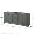 thumbnail image 6 of Wyndham Collection WCS202080DWBCXSXXMXX Deborah 79" Double Free Standing Wood Vanity, 6 of 7