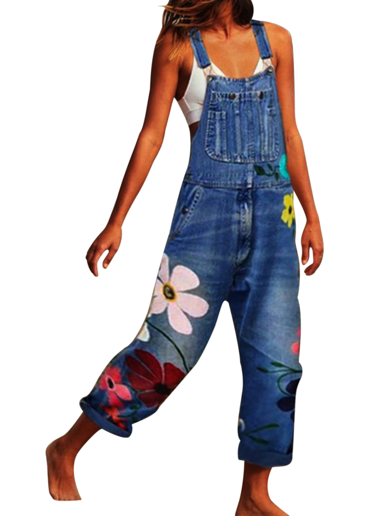 floral dungarees womens
