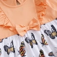 thumbnail image 4 of Baby Girl Long Sleeve Dress with Butterfly Ruffle Detail, 4 of 11