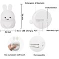 thumbnail image 3 of Night Light, Cute Animal Silicone Timing Nursery Night Light Rechargeable Table Lamp, 3 of 4