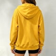 thumbnail image 4 of Horkkom Zip Up Hoodie for Women Oversized Lightweight Long Sleeve Sweatshirts Casual Basic Jackets with Pockets XL, 4 of 5