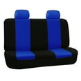 thumbnail image 2 of FH Group Flat Cloth Car Seat Cover, Universal Blue Rear Set Seat Covers with Air Freshener, 2 of 6