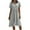 Gray., variant on Bixock Women's Casual Midi Dresses,Solid Color Short Sleeve Dresses,Spliced Ruched V-Neck Knee Length Midi Dress Soft Stretchable Summer Daily Fashion Dresses