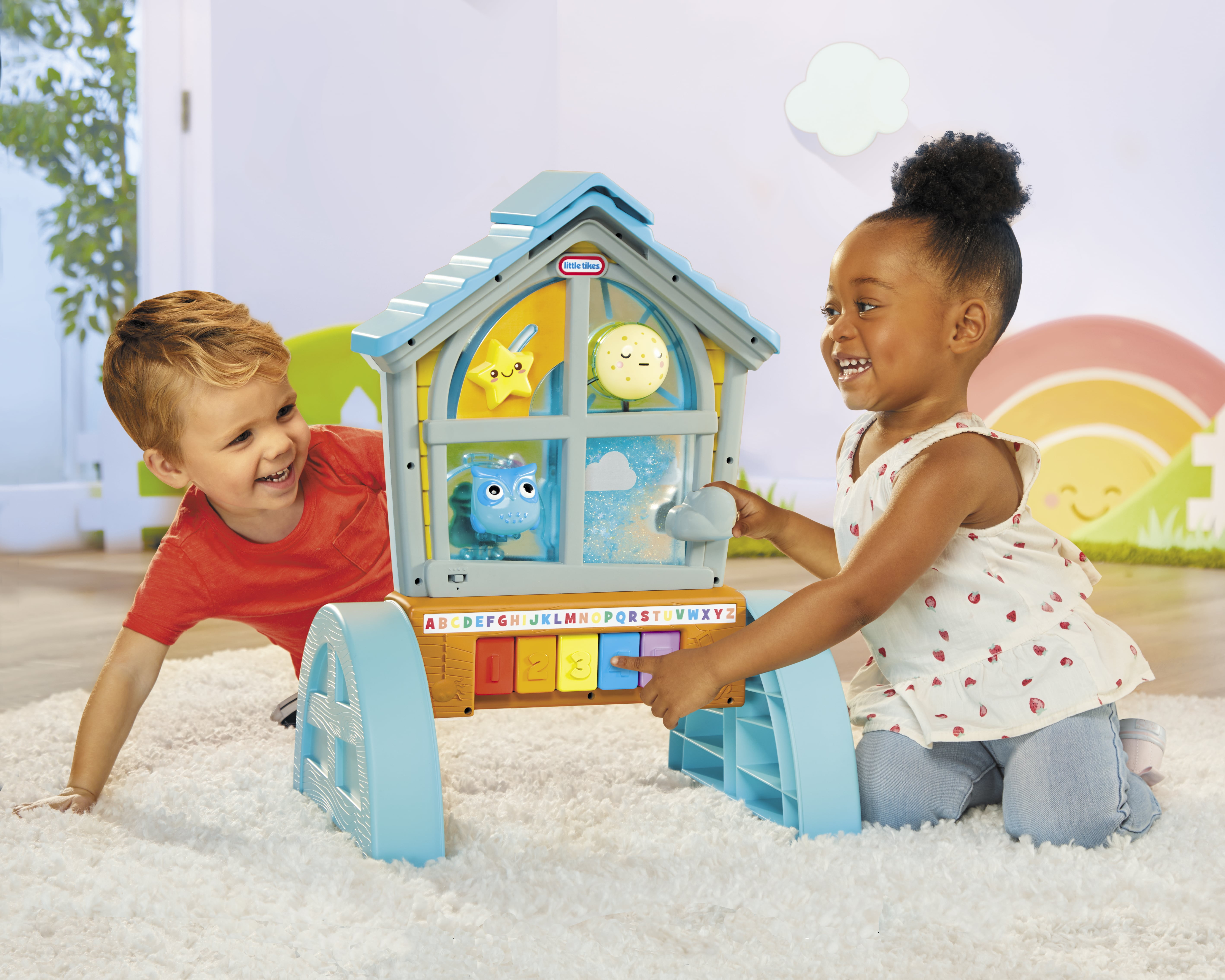 Little Tikes Learn & Play Look & Learn Window, Letters, Numbers, Sounds, Lights, Activity Table, Toy Gift, Infants Toddlers