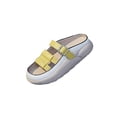 thumbnail image 1 of Sandales à Enfiler pour Femmes Imperméables Souples à Enfiler Sandales Plates à Enfiler Sandales d'Intérieur Confortables Sandales de Sol Chaussures 37 Jaune, 1 of 9