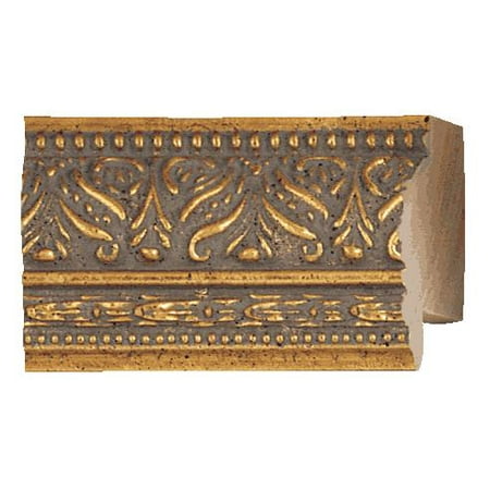 Light Gold Ornate Frames - Picture Frame Moulding (Wood) - Ornate Gold Finish - 1.375