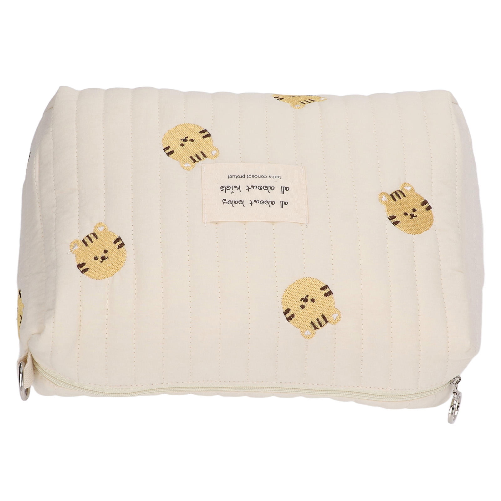 LAZIOEGR Stroller Diaper Bag Organizer for Infants, Newborns & Toddlers - Soft Cotton, Large Capacity, Tiger-Pattern Embroidery, Multi-Use Travel Pouch