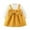Yellow, variant on Toddler Children Girl Long Sleeve Dress with Large Bow and Suspender Skirt Soft Comfortable Outfit for Parties Daily Wear