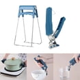 thumbnail image 3 of Tazón Pinzas Soporte de abrazadera de licencia caliente para cocinar Pinzas de cocina, Pinzas de soporte de pinza de licencia caliente para herr 2x pinzas azul Macarena pinza de placa caliente, 3 of 8
