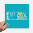 thumbnail image 1 of Autocollant Drapeau du Kazakhstan, Étiquettes Murales pour Ordinateur Portable, Autocollant Auto-Adhésif, 1 of 1