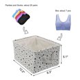 thumbnail image 3 of Foldable Storage Baskets Bin Closet Box Organizer 12.2" x 8.3" x 5.1" Star Unique Bargains Cesta de Almacenamiento, 3 of 9