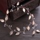 thumbnail image 4 of Tocado de niña de las flores Diadema de princesa de cristal para boda Corona de flores para niñas Accesorios para el cabello de perlas para fiesta de cumpleaños, 4 of 5