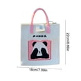 thumbnail image 3 of shyuyusa Cute Panda Pattern Tote Bag Soft Handle Design Casual Daily Crossbody Shoulder Handheld Usage, 3 of 6