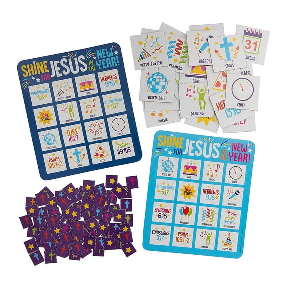 Shine for Jesus in the New Year Bingo Game - 22 Pc