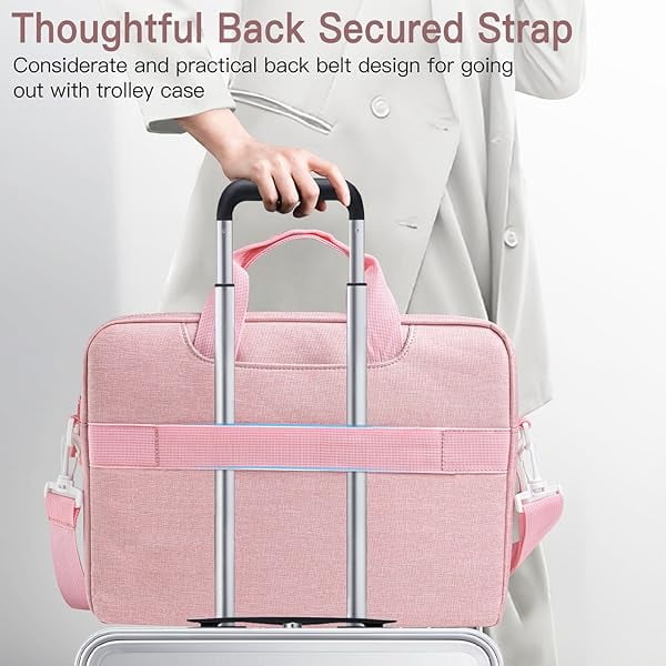 JETech Laptop Bag Case for MacBook Neo (A18 Pro), MacBook Air/Pro, Surface Book, HP Pavilion (Pink)