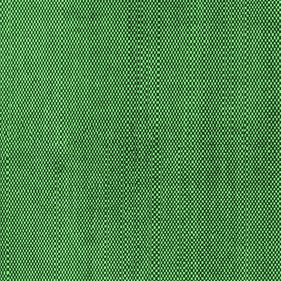 Ahgly Company Indoor Square Abstract Emerald Green Modern Area Rugs, 6' Square