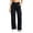 Dark Blue, variant on LEAVINGSUO Cargo Pants Women High Waist Yoga Pants Wide Leg Stretchy Work Pants With Pockets Casual Pants For Workout Dark Blue S