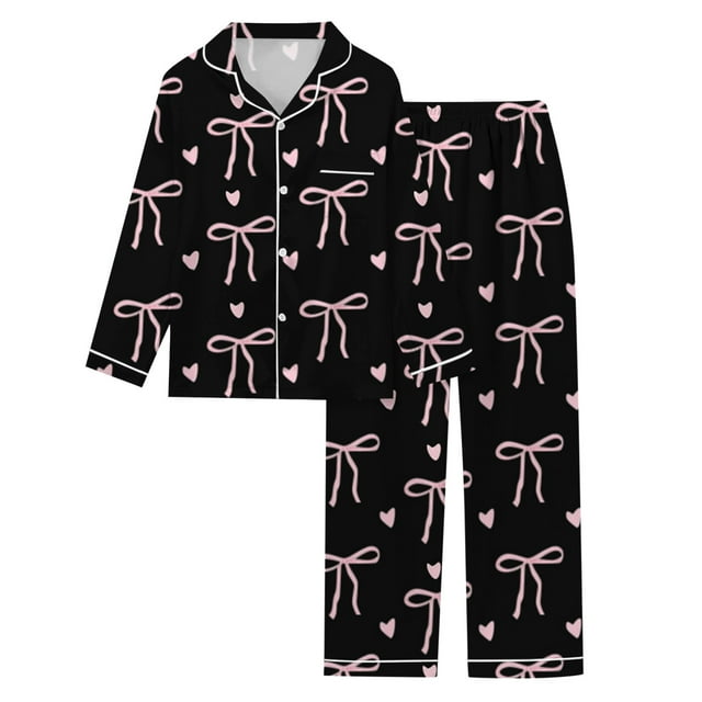 WEAIXIMIUNG Ensemble de Pyjama à Manches Longues pour Femmes pour la Saint-Valentin