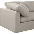 thumbnail image 6 of Meridian Furniture Indulge 140" Contemporary Linen Fabric Modular Sofa in Beige, 6 of 9
