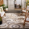 thumbnail image 2 of SAFAVIEH Cabana Brynn Floral Indoor/Outdoor Area Rug, Grey/Ivory, 9' x 12', 2 of 17