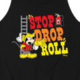 thumbnail image 3 of Disney - Firefighter Mickey - Stop, Drop, & Roll - Men's Jersey Tank Top, 3 of 5