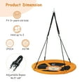 thumbnail image 4 of Goplus 40'' Flying Saucer Tree Swing Indoor Outdoor Play Set Swing for Kids Yellow, 4 of 10