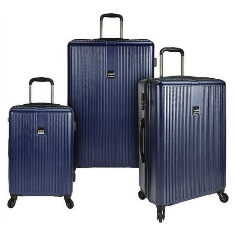 Traveler Sparta 3-Piece Hardside Spinner Luggage Set in Navy