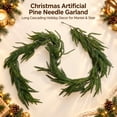 thumbnail image 5 of Christmas Pine Vines, 6FT Simulated Drooping Branches, Plastic Faux Garland, Fireplace Lintel Holiday Indoor Home Party Decoration, 5 of 7