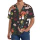 thumbnail image 1 of Balery Mushroom With Snails Camisa Casual de Manga Corta con Botones para Hombre, Texturizada, Estilo Cubano, para Playa, Verano-3X-Large, 1 of 5