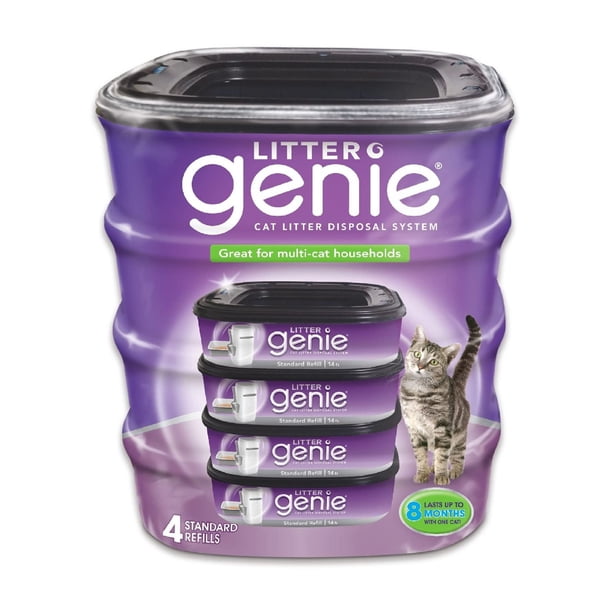 Bolsas de recarga Litter Genie, paquete de 4 capas, barrera contra olores