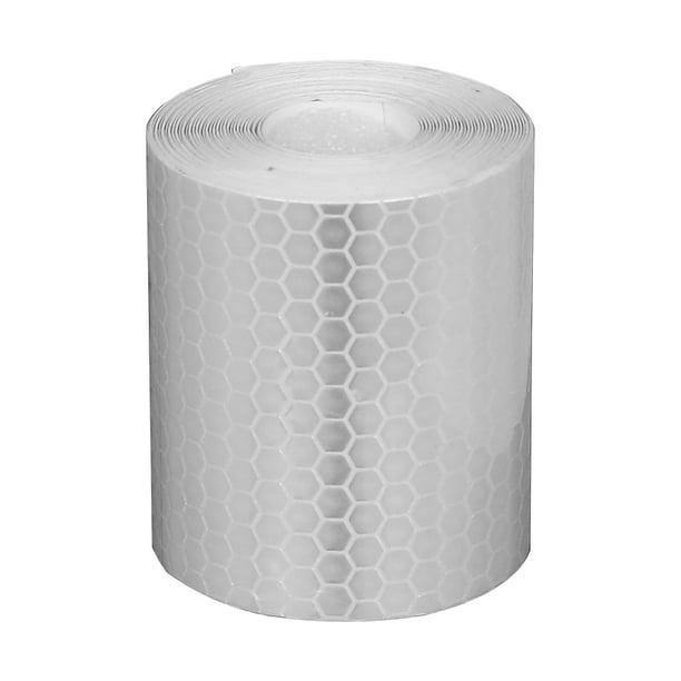 Sidaley Tira reflectante Pegatina de papel impermeable Rollo de cinta de seguridad Tira de advertencia de precaución autoadhesiva Automoción decorativa y accesorios blanco Sidaley VI000249-01