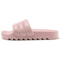 thumbnail image 2 of Soda Shoes Women Flip Flops Basic Plain Slippers Slip On Sandals Slides Casual Peep Toe Footbed Beach Single Plush Between-S Light Pink 5, 2 of 5